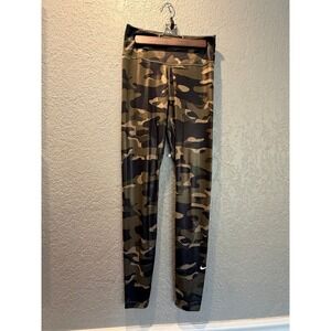 Nike Dri Fit Camo Leggings Pants Womens Size S Green Black Athletic Yoga Workout